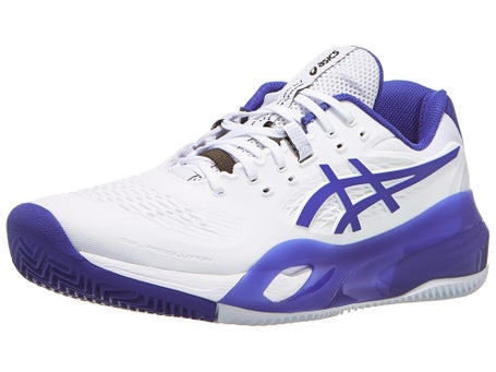Chaussures Homme Asics Gel Resolution X White Dark Cobalt TERRE BATTUE