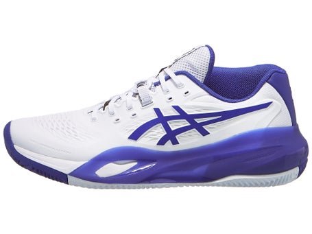 Chaussures Homme Asics Gel Resolution X White Dark Cobalt TERRE BATTUE