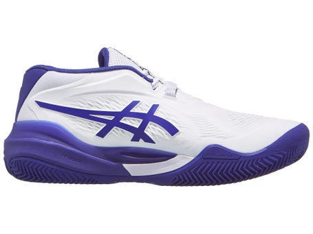 Chaussures Homme Asics Gel Resolution X White Dark Cobalt TERRE BATTUE