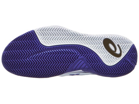 Chaussures Homme Asics Gel Resolution X White Dark Cobalt TERRE BATTUE
