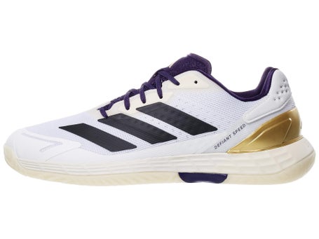 adidas Defiant Speed 2 ALLCOURT Herrenschuh Weiß Schwarz Pflaume