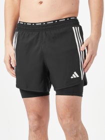 adidas Herren Own The Run 3 Stripes 2-in-1 Shorts