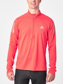 Haut manches longues Homme adidas Own The Run 1/2 Zip