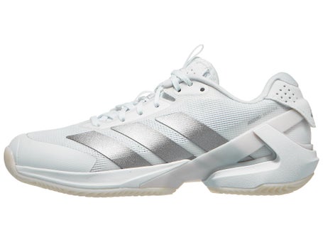 adidas adizero Ubersonic 5 SANDPLATZ Damenschuh Weiß Silber