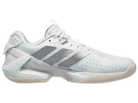 adidas adizero Ubersonic 5 SANDPLATZ Damenschuh Weiß Silber