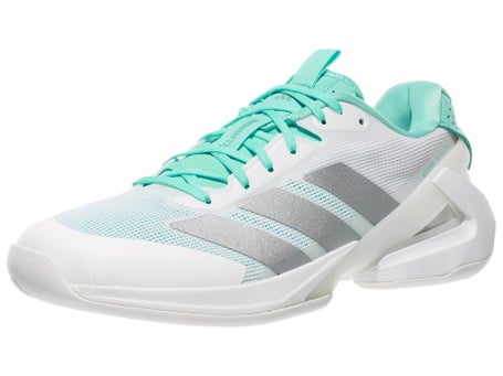 adidas adizero Ubersonic 5 ALLCOURT Damenschuh Weiß Silber Aqua