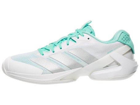 adidas adizero Ubersonic 5 ALLCOURT Damenschuh Weiß Silber Aqua