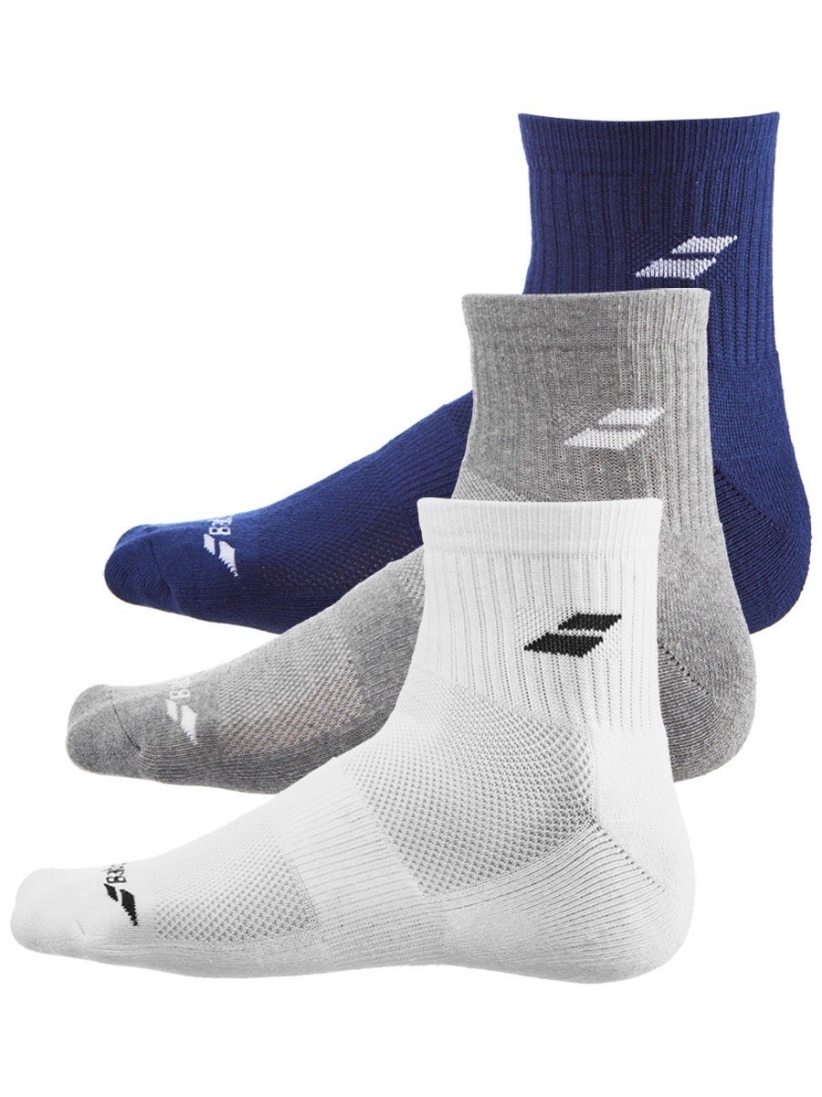 Babolat Unisex_Adult Quarter 3 Pairs Pack Socks