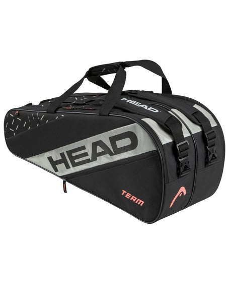 Borsa per racchette Head Elite Team L 9R Nero Arancione