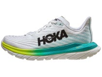 HOKA Mach 5 Wide Men's Shoes White/Blue Glass