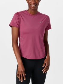 Nike Women's Dri-FIT Short-Sleeve Top Burgundy M