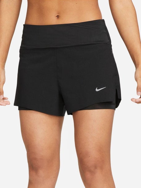 Nike Damen Dri Fit Mid Rise 2 in 1 Shorts 7.5 cm