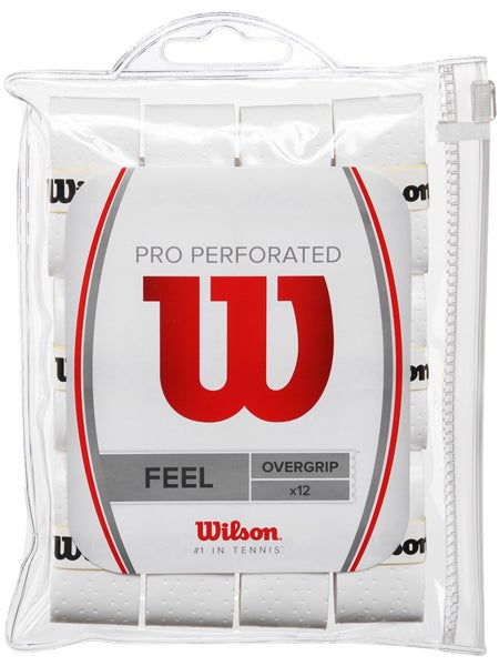 Overgrips Wilson Pro Perforated Blanco 12 unidades