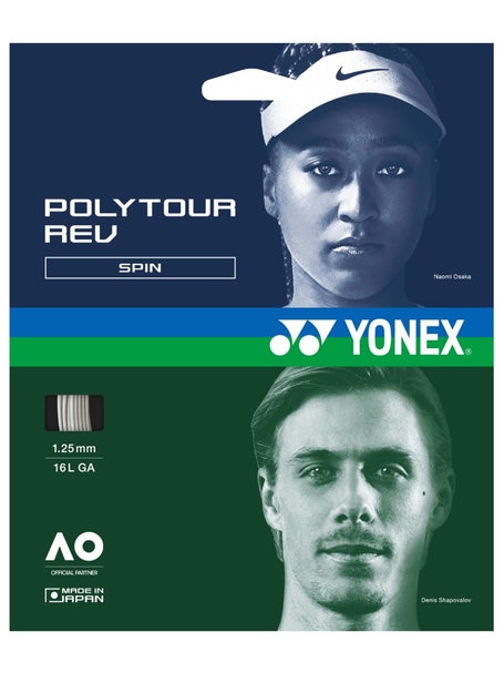 Corda Yonex Poly Tour REV 1.25 16L Bianco